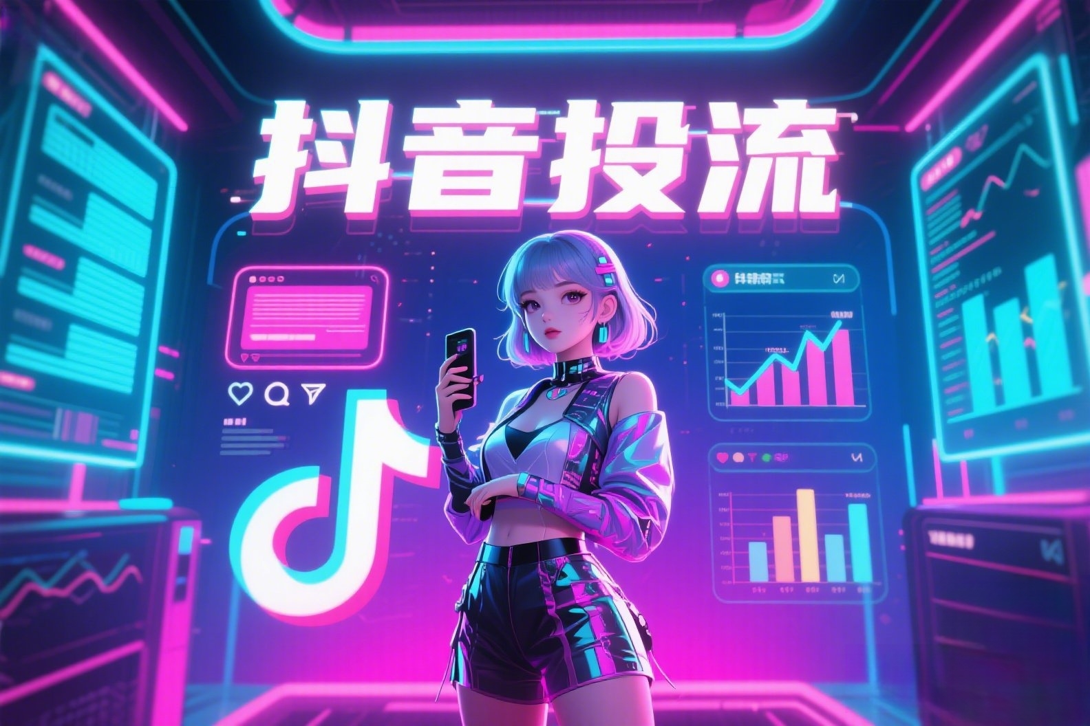 抖音虚拟美女直播内容写着“抖音投流”_副本 抖音虚拟美女直播内容写着“抖音投流”_副本