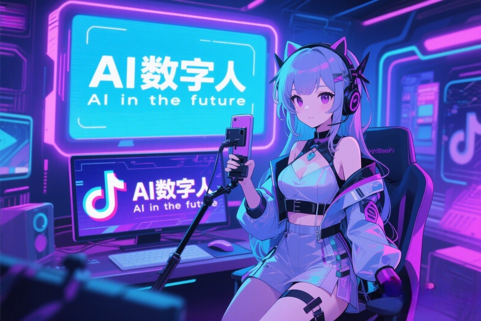 抖音虚拟美女直播内容写着“AI数字人”_副本 抖音虚拟美女直播内容写着“AI数字人”_副本