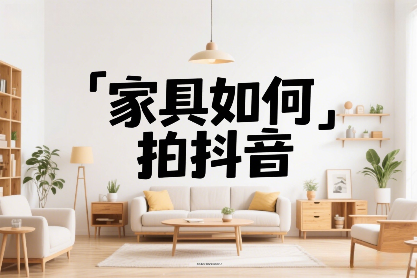 抖音高端概念海报,上面写着“家具如何拍抖音”_副本 抖音高端概念海报,上面写着“家具如何拍抖音”_副本